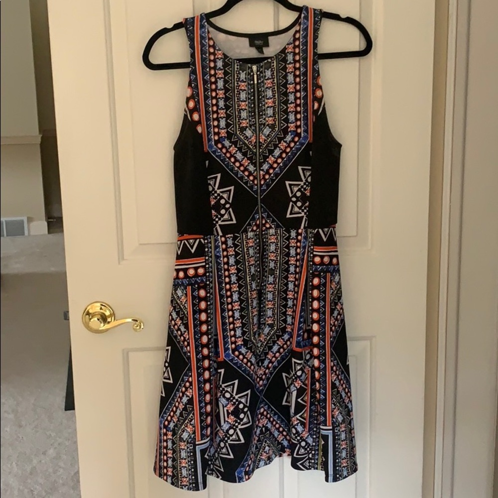 Massimo geometric zip up dress. medium